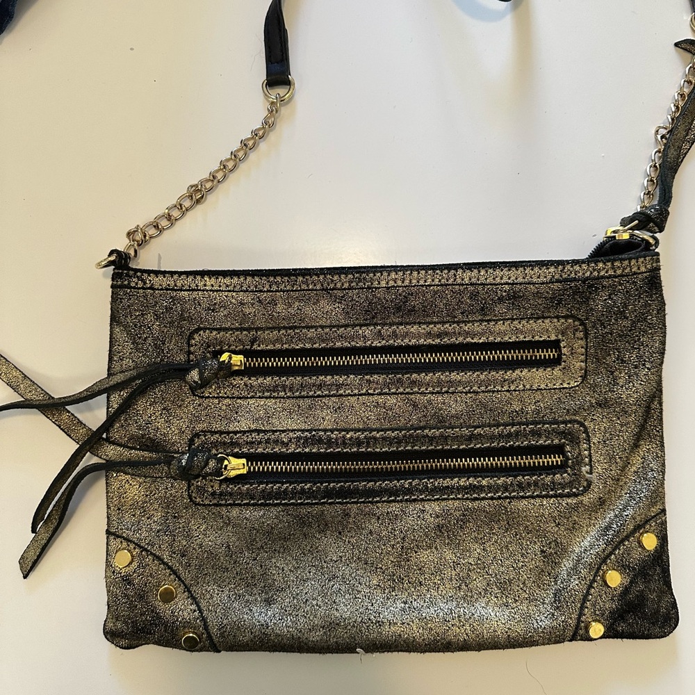 Stylish Metallic Gray Women's Bag